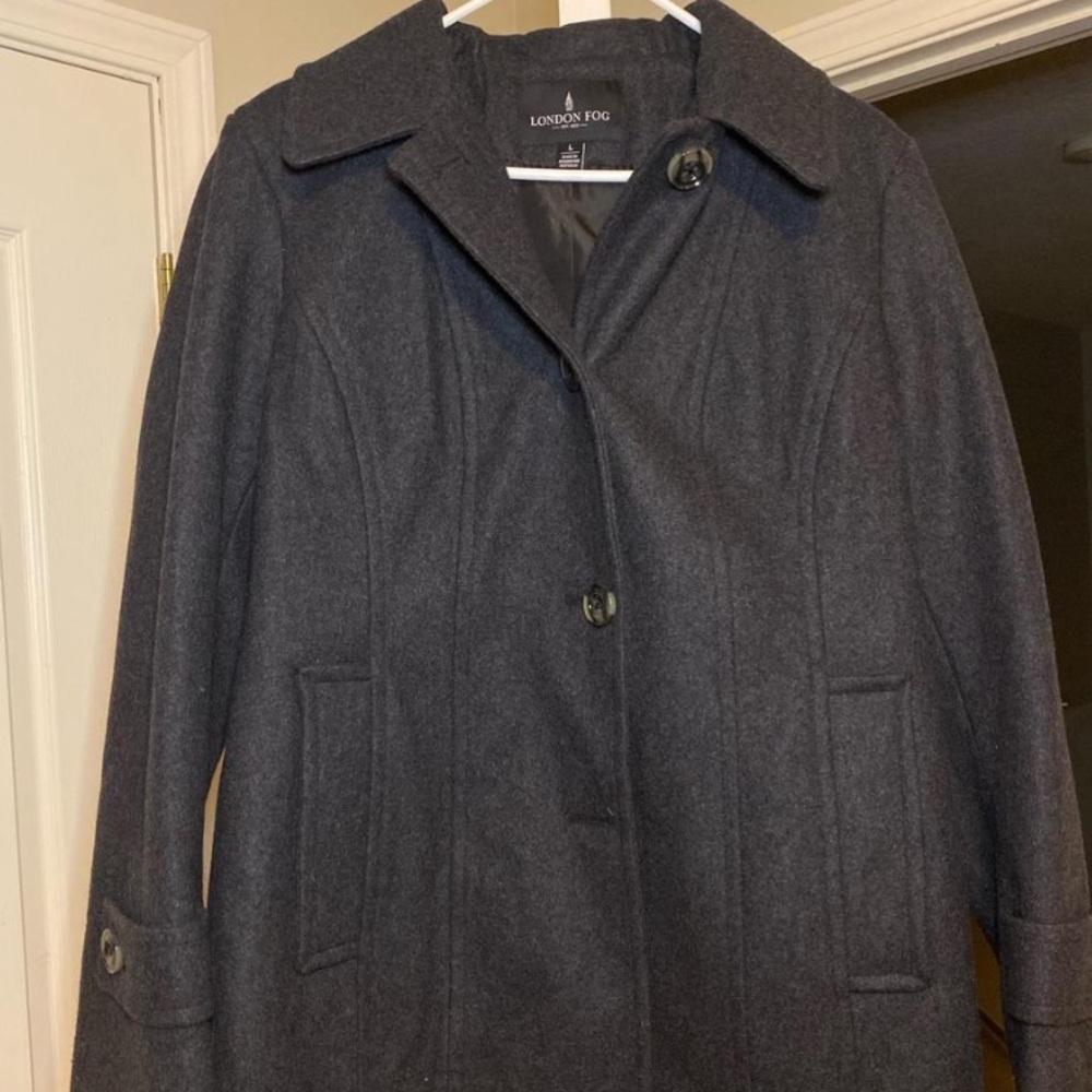 London fog greyish-black winter coat